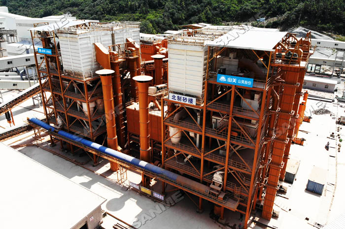 中電建安徽池州長九(神山)時產(chǎn)1300噸精品樓站式機制砂生產(chǎn)線